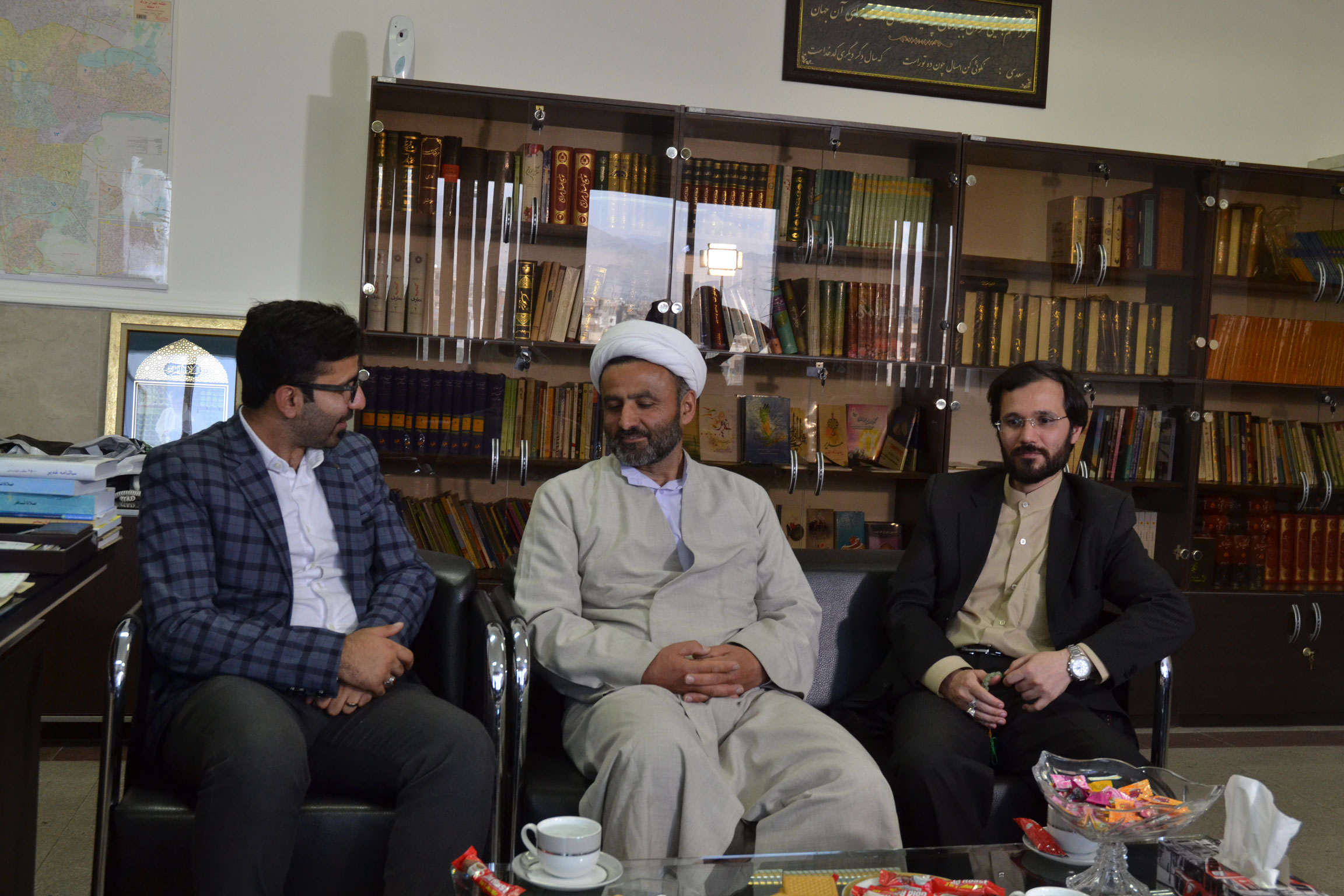 دیدار دوستانه مهندس حسینی با حاج آقای شمشاد